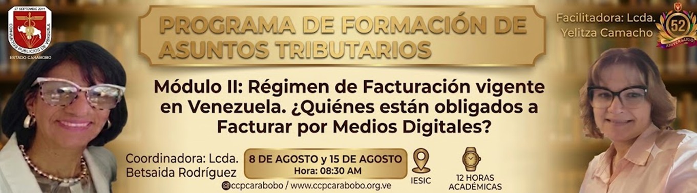 PROFA-TRIBUTARIO---MÓDULO-II---Régimen-de-facturación-vigente-en-Venezuela.-¿Quénes-están-obligados-a-facturar-por-medios-digitales?---AGOSTO-2026